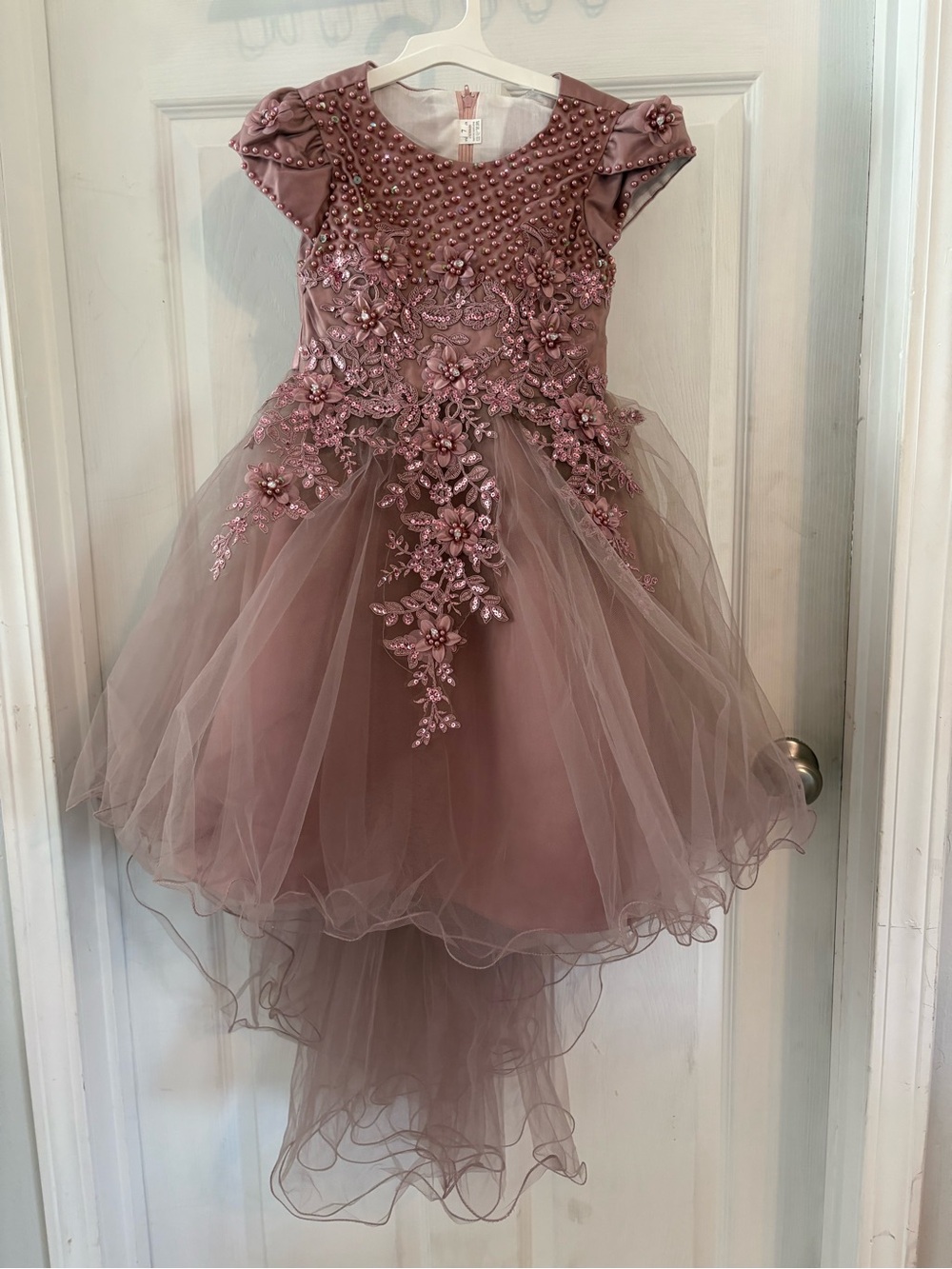 next Dusty Rose Embellished Tulle Formal Dress